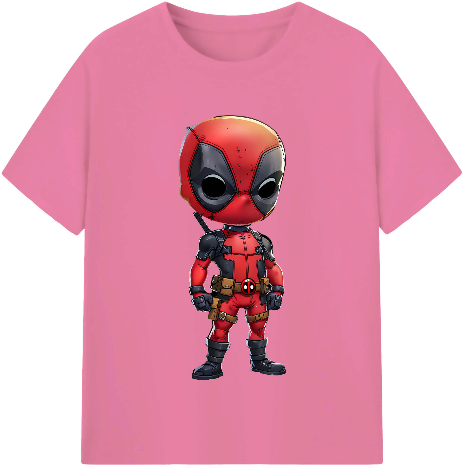 （画像用） Deadpool デッドプール 綿100％半袖Tシャツ（フロントプリント）